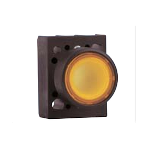 Push actuator yellow/Non-illuminated