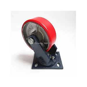 Heavy Duty Ms Swivel Castor With CI- Pu Wheels 4'' Small