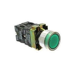 Illuminated Push button green Technic Make 240V