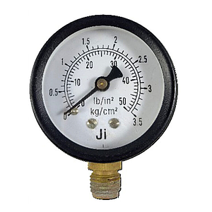 Water Column pressure Gauge 0 TO 100 mbar, 4" Dia, 3/8" in put